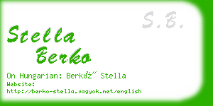 stella berko business card